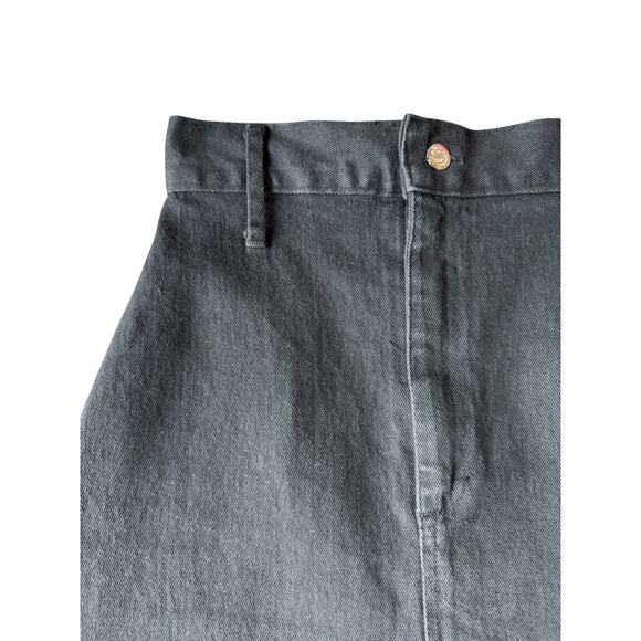 Vintage 80's Kayo of California Black high waisted denim skirt size medoim - Picture 3 of 10